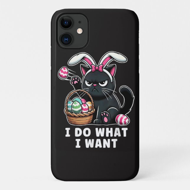i do what i want Easter Cat Case-Mate iPhone Case (Back)