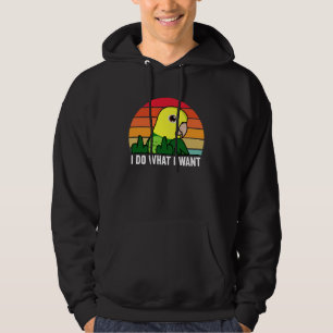 I Do What I Want Parrot I Double Yellow headed Ama Hoodie