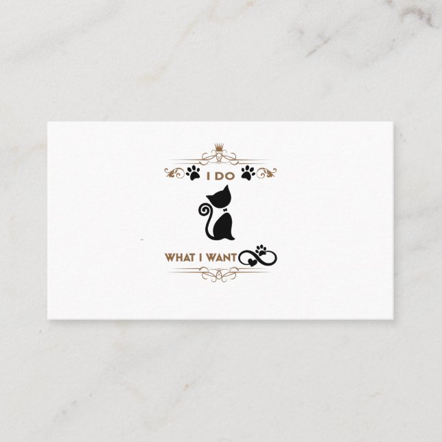 i do what i want  place card (Front)