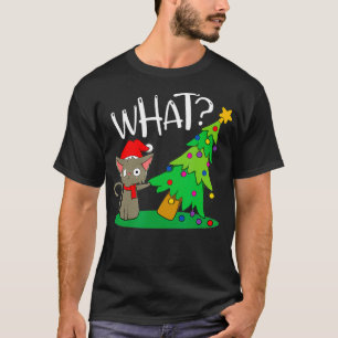 I Do What I Want This Is My Christmas Pajama Cat T-Shirt