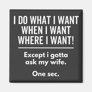 i do what i want when i want where i want! (1) magnet