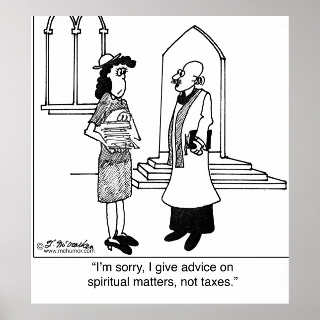 I Don’t Advice on Taxes Poster (Front)