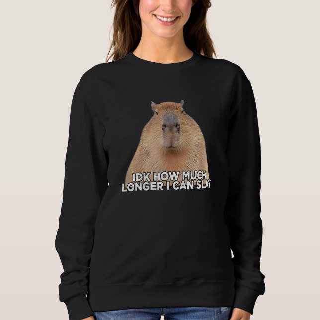 I Don t Know How Much Longer I Can Slay Capybara   Sweatshirt (Front)