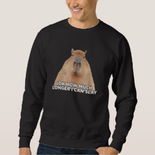 I Don t Know How Much Longer I Can Slay Capybara Sweatshirt