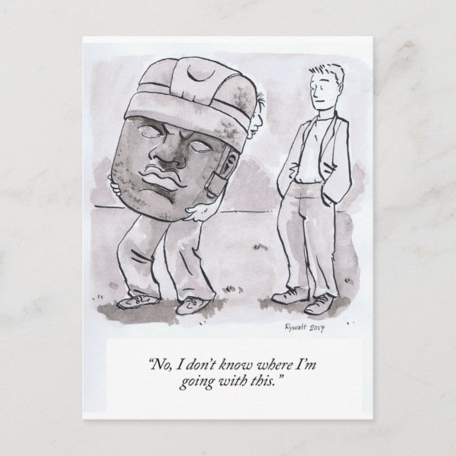 I Don’t Know Where I’m Going With This Postcard (Front)