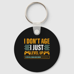 I Don't Age I Just Level Up Gaming Controller Gift Key Ring