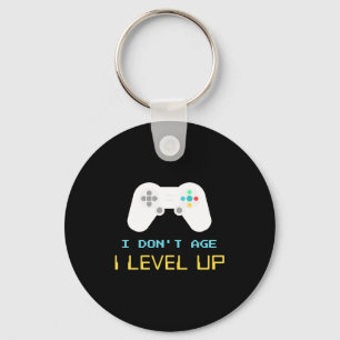 I Dont Age I Level Up Kids Birthday Party Key Ring