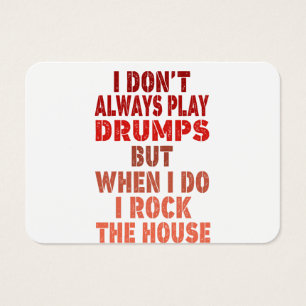 I don't always play drums funny retro sunset drumm