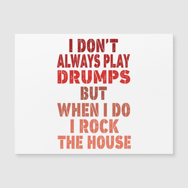 I don't always play drums funny retro sunset drumm (Front)