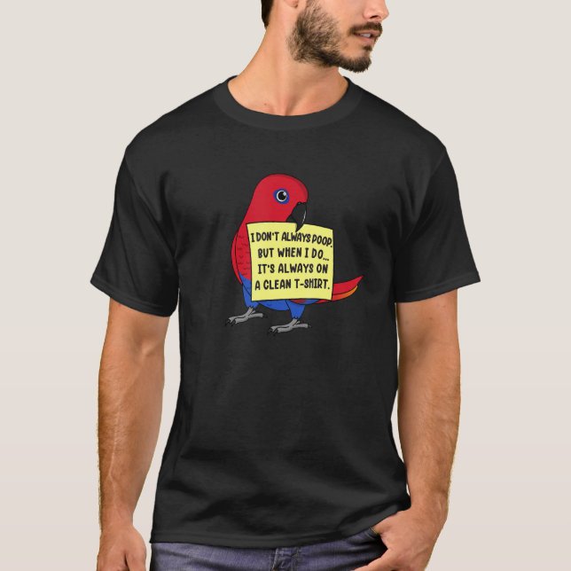 I Don't Always Poop, But When ... I Female Eclectu T-Shirt (Front)
