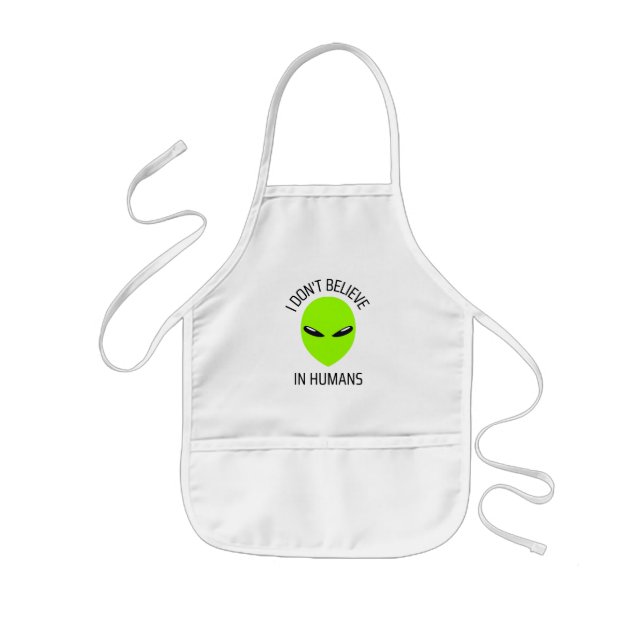 I Don't Believe in Humans     Kids Apron (Front)