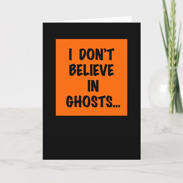 I Don't Believe Unless... Card (Front)