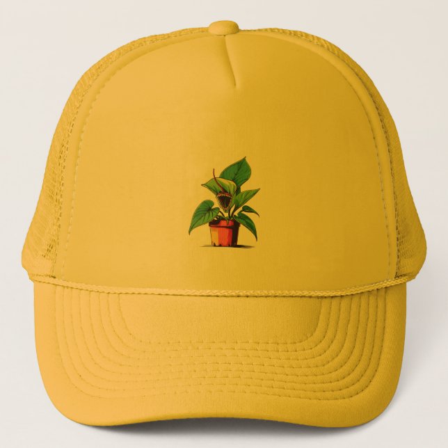I Don't Bite Funny Venus Flytrap Trucker Hat (Front)