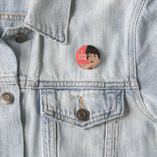 I don't care! 3 cm round badge