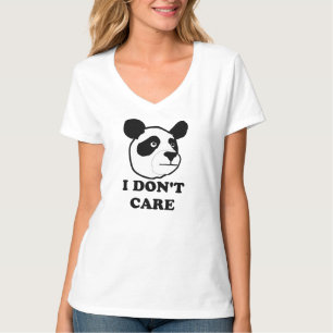 I don't care. funny panda t-shirt. T-Shirt