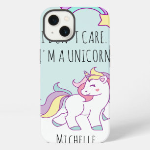 I don't care I am a Magical Unicorn Personalised iPhone 13 Case