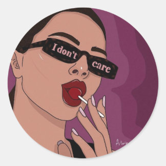 I DONT CARE STICKER 