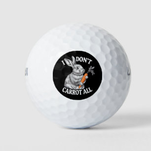 I Don't Carrot All Funny Easter Rabbit Bunny Golf Balls