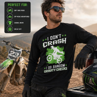 I Don't Crash I Do Random Gravity Checks Retro  Tri-Blend Shirt