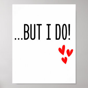 I Don't Do Matching Hearts Valentines Day Couples  Poster