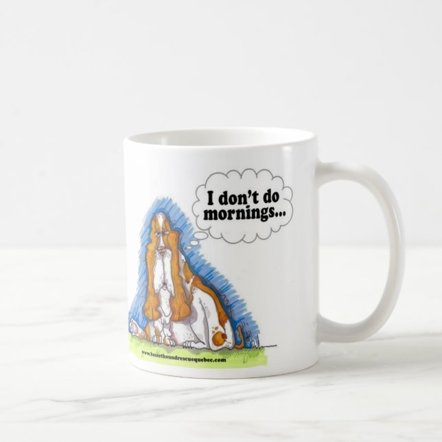 I don't do mornings coffee mug (Right)