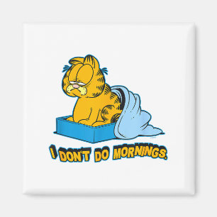 I Dont Do Mornings Small  Magnet