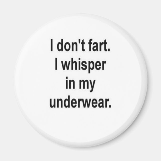 I don't fart magnet (Front)