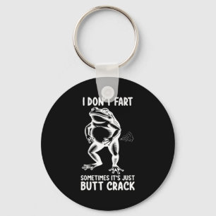 I don't fart sometimes it's just butt frog funny key ring