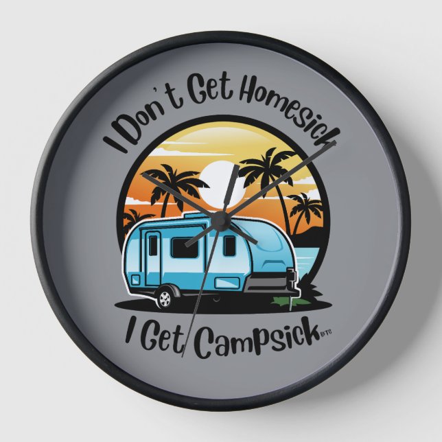 I Don't Get Homesick Clock (Front)