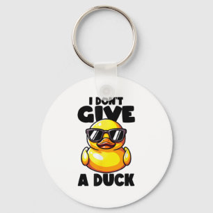I Don't Give A Duck Lover Funny Duck Owner Rude I  Key Ring