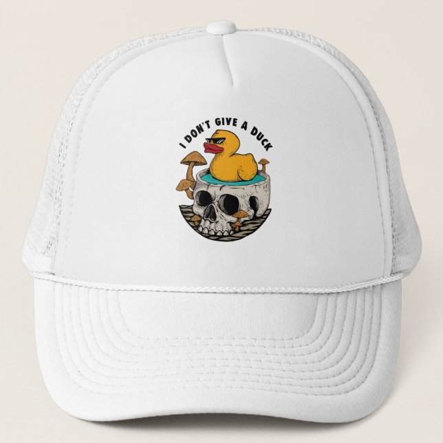 I Don't Give a Duck Trucker Hat (Front)