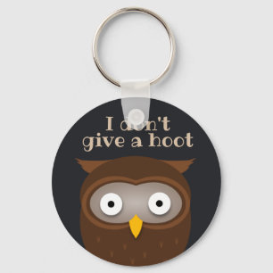 I don't give a hoot key ring