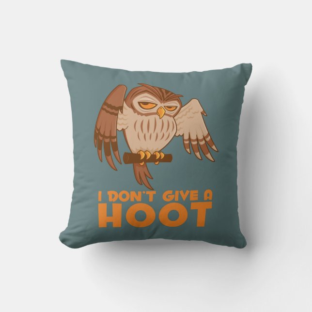 I Don't Give A Hoot Owl Cushion (Front)