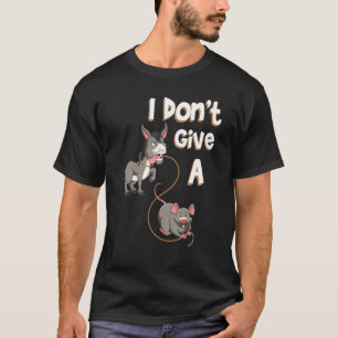 I Don't Give A  Rat Whisperer Rodent  Mouse Breede T-Shirt
