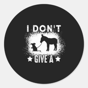 I Dont Give A Rats Bleached Saying 1  Classic Round Sticker