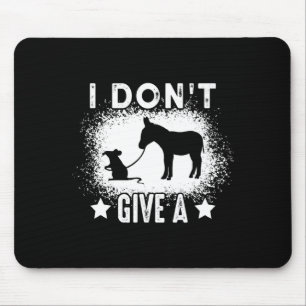I Dont Give A Rats Bleached Saying 1 Mouse Pad
