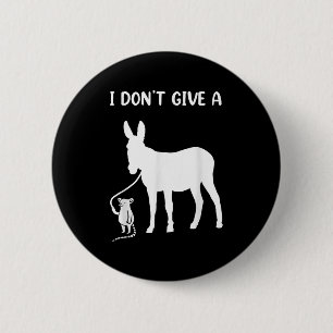 I Dont Give A Rats For Any Rat Lovers  6 Cm Round Badge