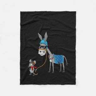 I Don't Give A Rats S Azz Mouse Funny Animal Fleece Blanket