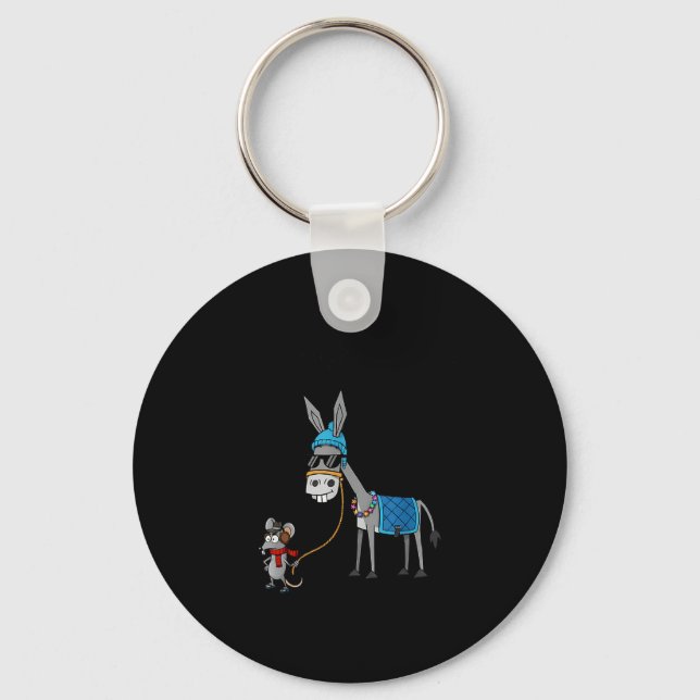 I Don't Give A Rats S Azz Mouse Funny Animal  Key Ring (Front)