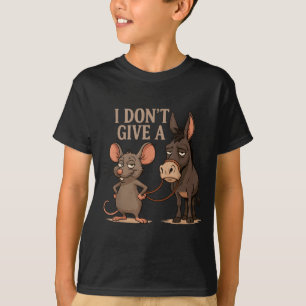 I Don't Give A Rats Sarcasm, Funny Rats Meme  T-Shirt