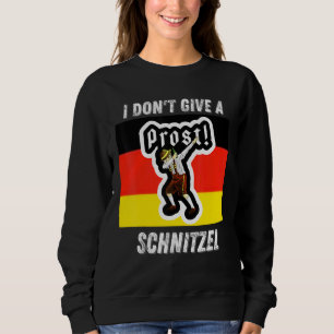 I Don't Give A Schnitzel Dabbing Oktoberfest Beer Sweatshirt