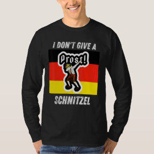 I Don't Give A Schnitzel Dabbing Oktoberfest Beer T-Shirt