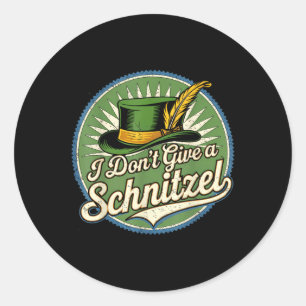I Dont Give A Schnitzel Fun German-american Classic Round Sticker