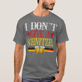 I Don't Give A Schnitzel Funny German Men Women Ok T-Shirt