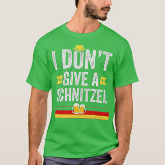 I Don't Give A Schnitzel Funny German T-Shirt