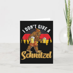 I Dont Give A Schnitzel German _1 Card
