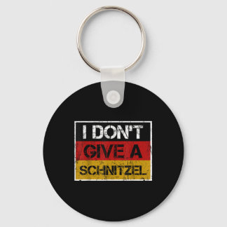 I Dont Give A Schnitzel German Beer Vintage  Key Ring