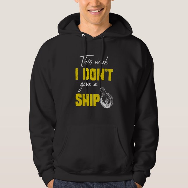 I don't give a ship cruise vacation spring break hoodie (Front)