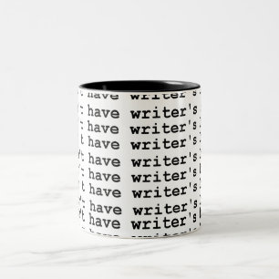 I don't have writer's block Two-Tone coffee mug