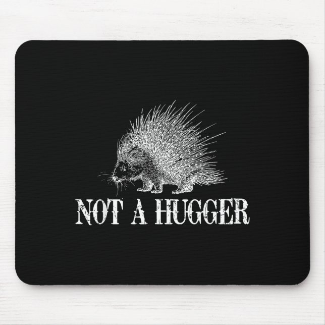 I Don't Hug Apparel Funny Introvert Rcune Tee - Un Mouse Pad (Front)
